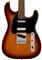Squier Paranormal Custom Nashville Stratocaster Guitar Chocolate 2 Color Sunburst Body View